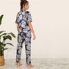 Print Satin Spring Summer Pajamas