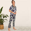 Print Satin Spring Summer Pajamas