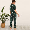 Print Satin Spring Summer Pajamas