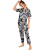 Print Satin Spring Summer Pajamas