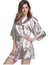 White Satin Kimono